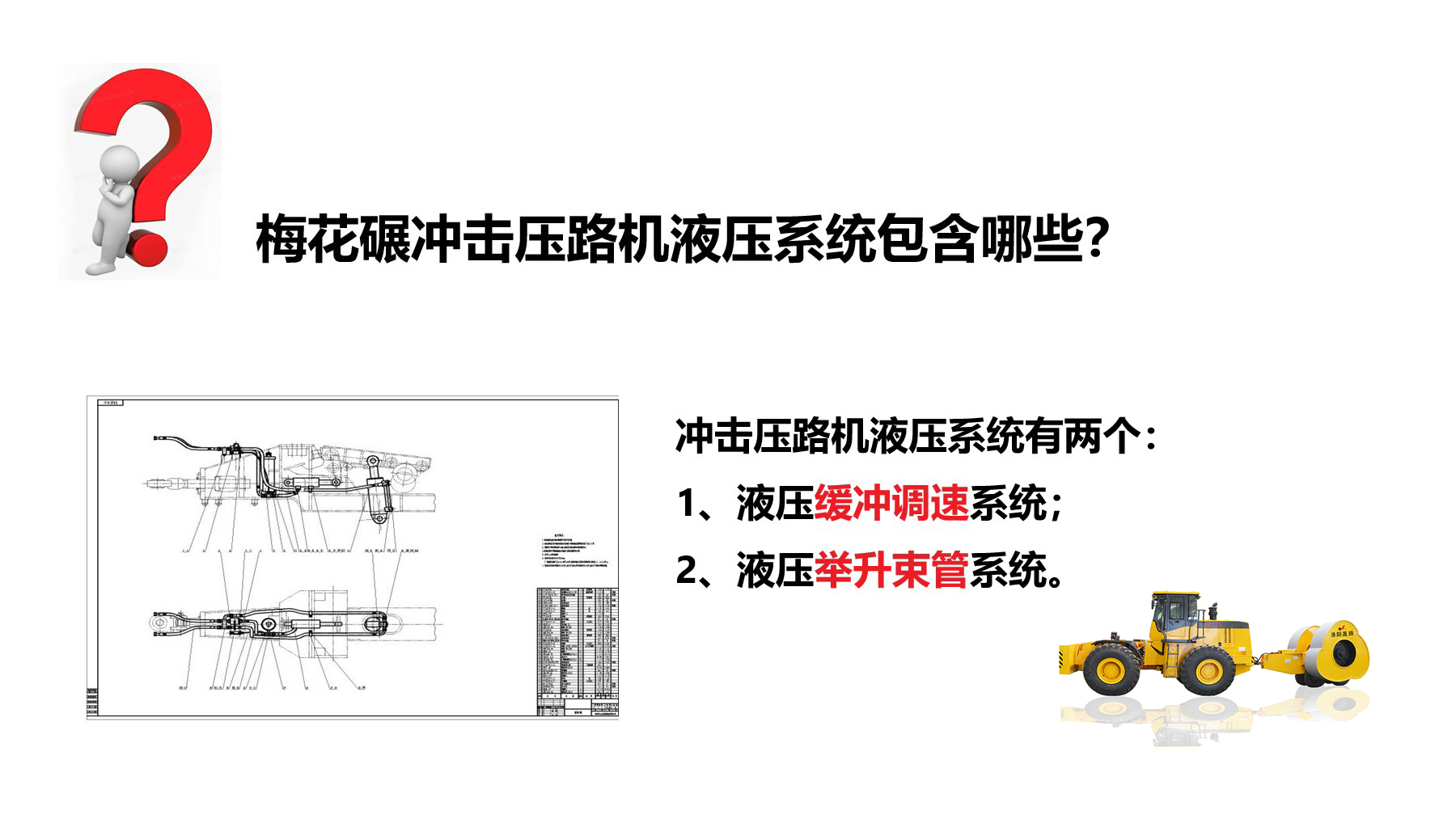 沖擊碾液壓系統(tǒng)有哪些？作用是什么？